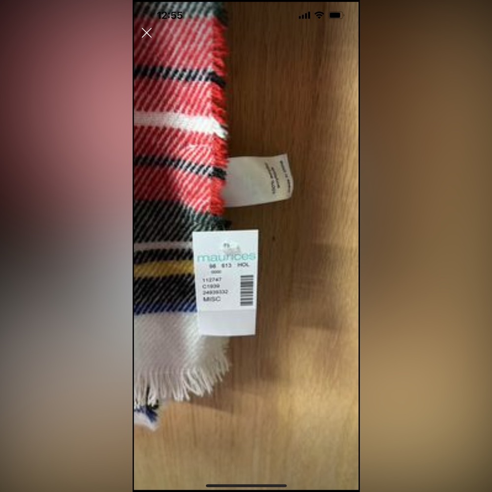 NWT Maurice’s large blanket scarf
